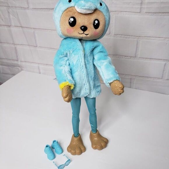COOL Barbie Cutie Reveal Blue Dolphin Costume-Themed Articulated Doll - Picture 2 of 11
